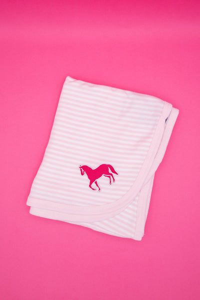 Striped Blanket with Pony