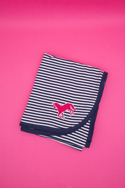 Striped Blanket with Pony