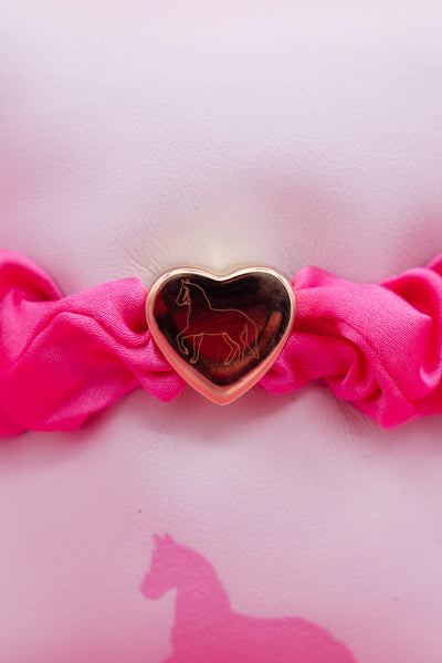 Satin Heart Scrunchie
