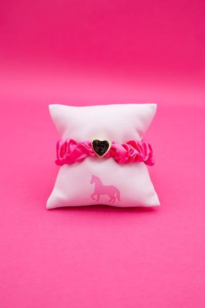 Satin Heart Scrunchie