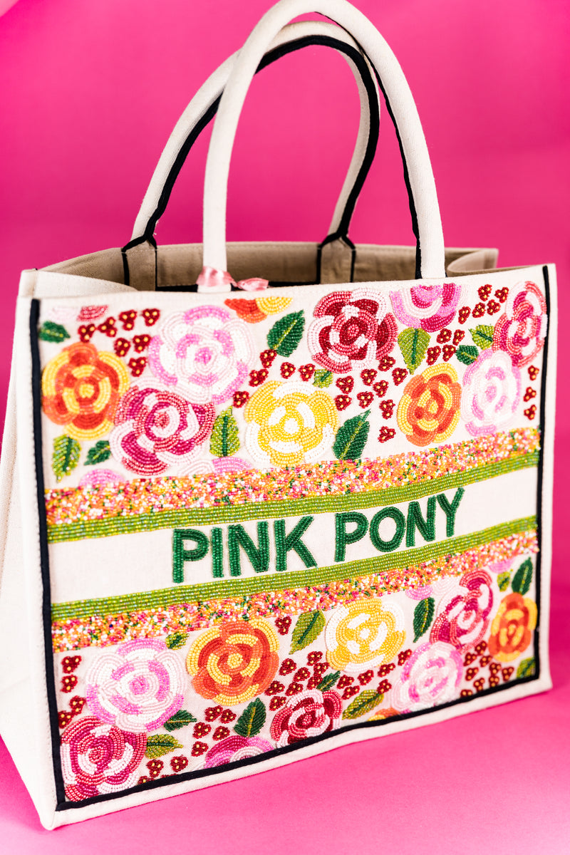 Beaded Pink Pony Tote – Chippewa Properties, Inc.