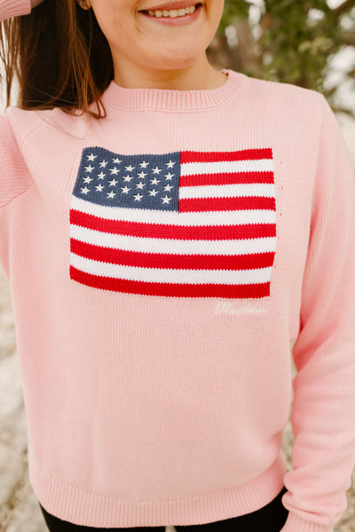 Flag Sweater - Pink