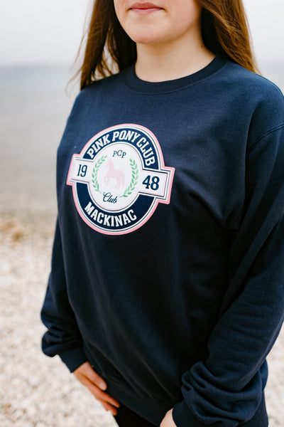 Crew Neck PPC Patch Sweatshirt - Navy