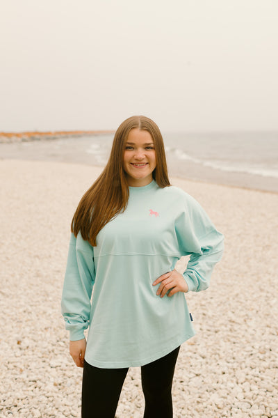 Spirit Sparkle Jersey-Pool Blue