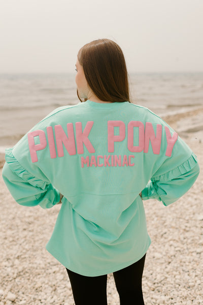 Spirit Ruffle Jersey-Pistachio
