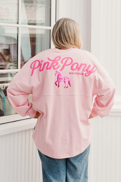 Spirit Flip Sequin Crewneck-Pink Sorbet (SALE)