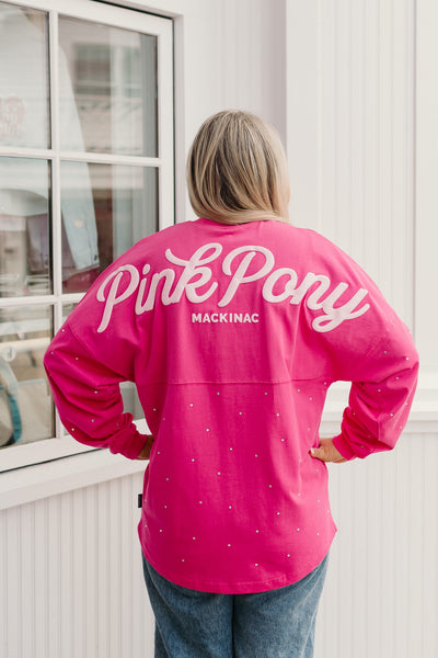 Spirit Rhinestone Jersey-Barbie Pink