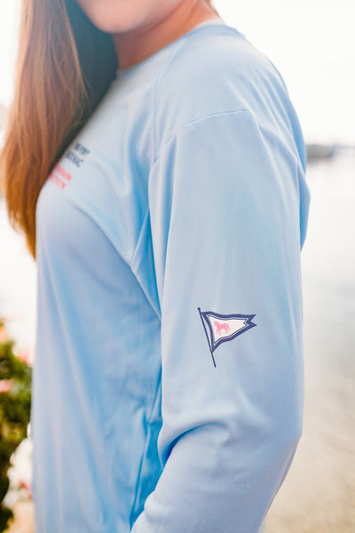 Islander L/S Performance T-Shirt - Blue Mist