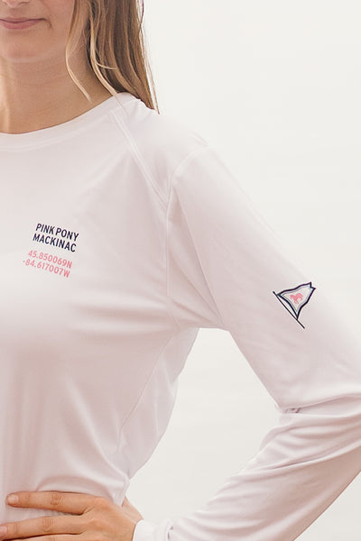 Islander L/S Performance T-Shirt - White
