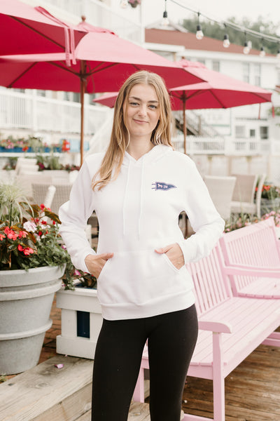 Bella Burgee Hoodie-White