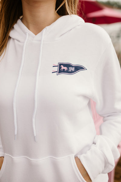 Bella Burgee Hoodie-White