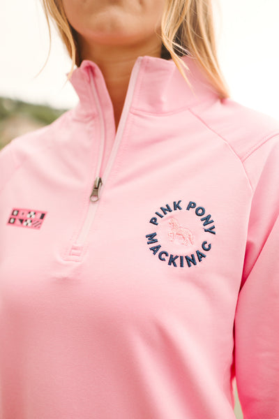 Staff 1/4 Zip - Pink