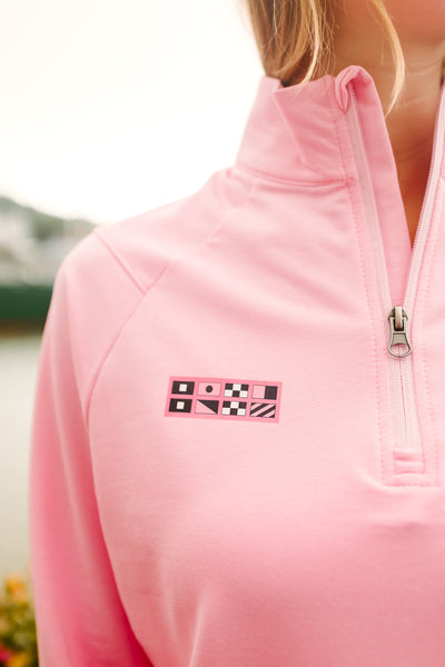 Staff 1/4 Zip - Pink