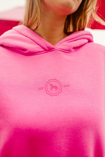 Cropped Hoodie - Hot Pink