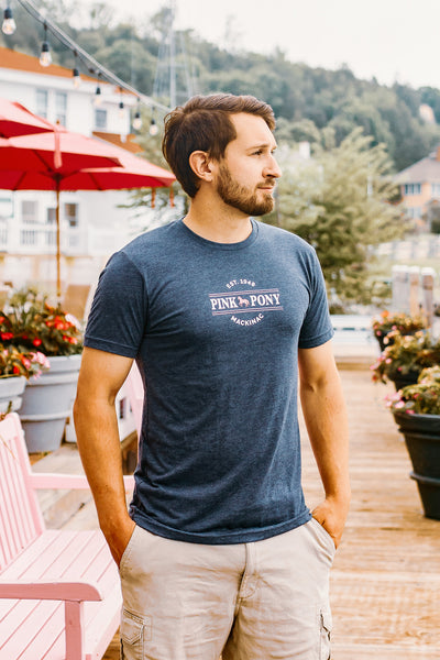 Tri-Blend Crewneck T-shirt-Vintage Navy