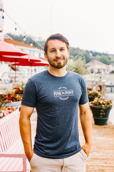 Tri-Blend Crewneck T-shirt-Vintage Navy