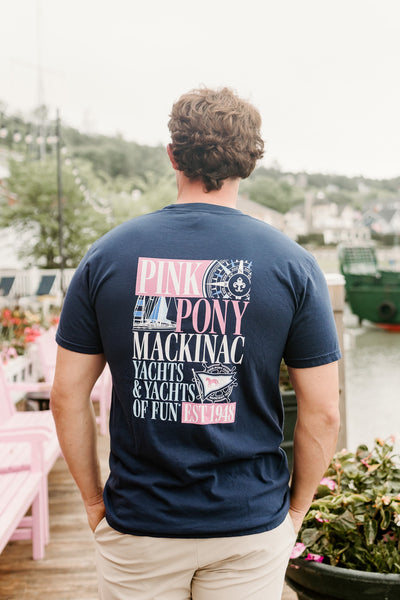 Yachts & Yachts of Fun T-Shirt-Navy