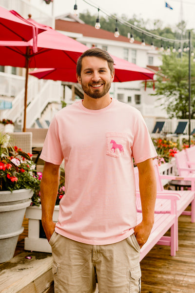 Short Sleeve Custom Harbor Scene