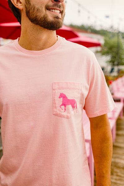 Short Sleeve Custom Harbor Scene