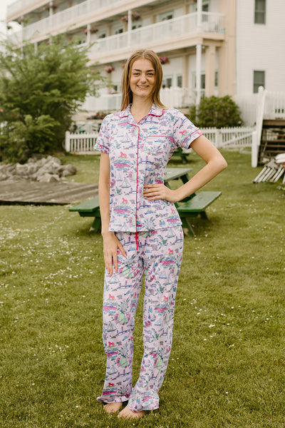 Mackinac Dream Button Up Sleep Shirt