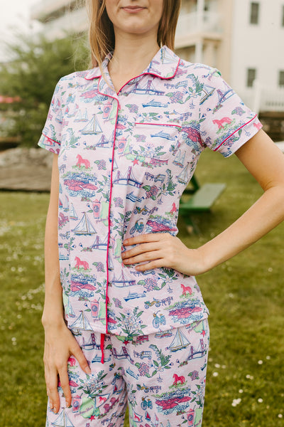 Mackinac Dream Button Up Sleep Shirt