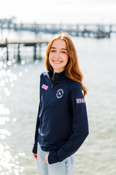 Staff Quarter Zips Navy