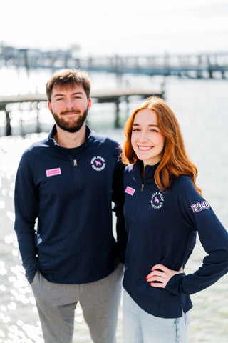 Staff Quarter Zips Navy