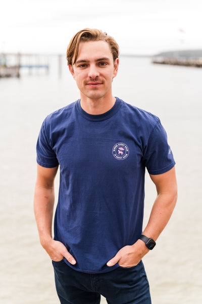 Rum Runner Cocktail T-shirt-Navy