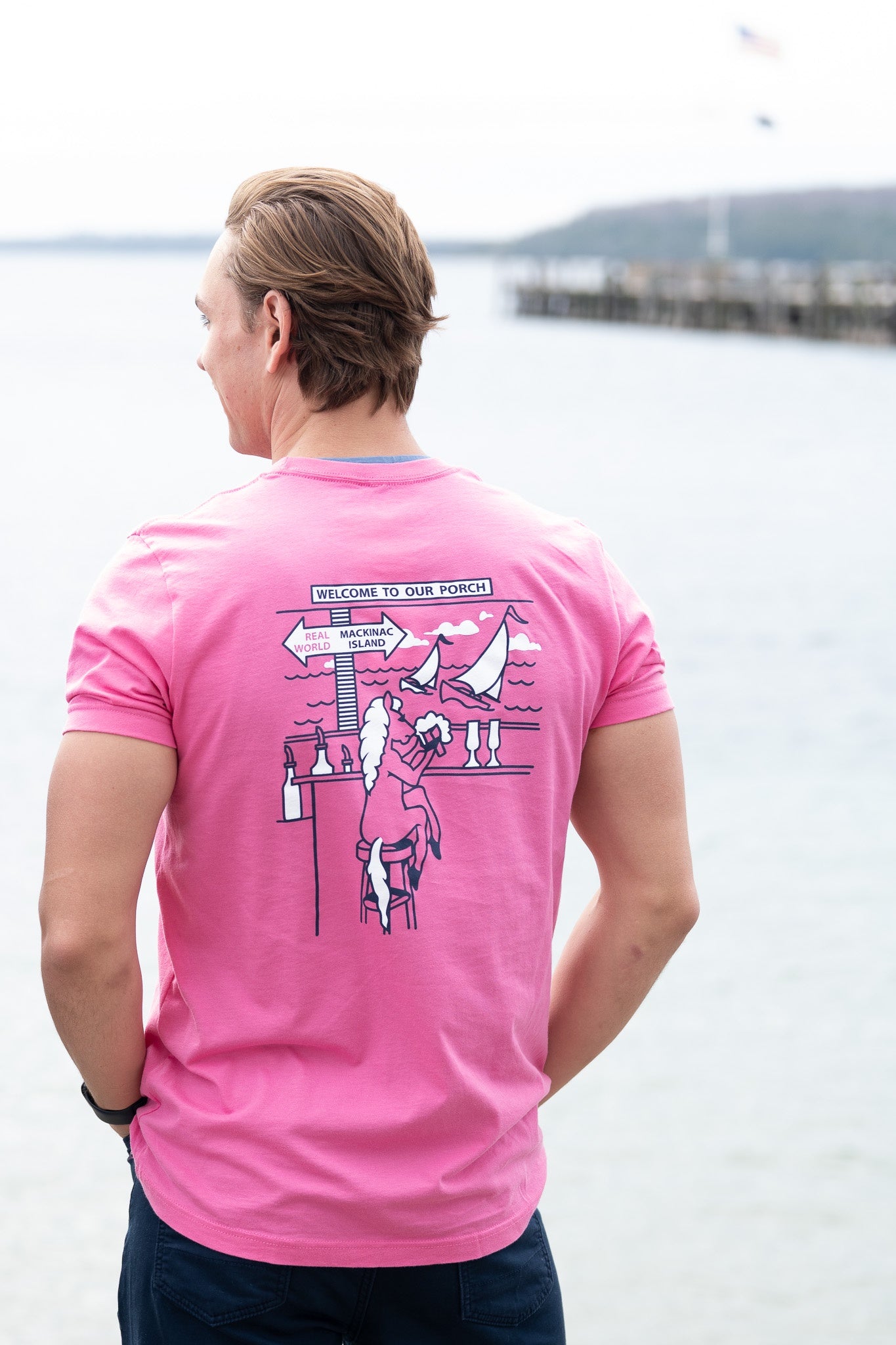 Porch Pony T-shirt Charity Pink
