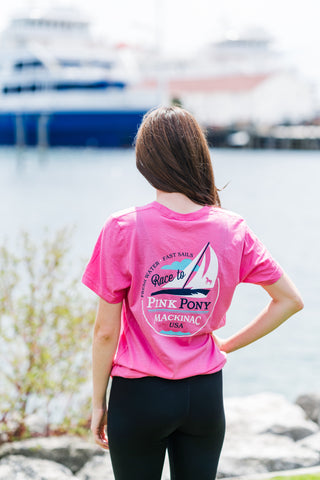 Race to Pink Pony T-shirt Charity Pink