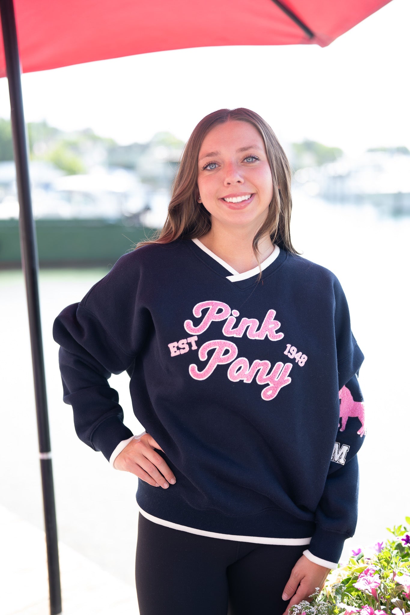 Varsity V-Neck Sweatshirt