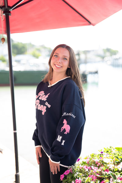 Varsity V-Neck Sweatshirt