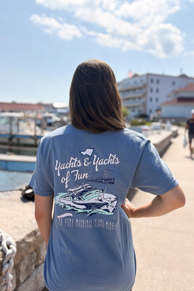 Chris Craft Retro T-Shirt-Blue Jean