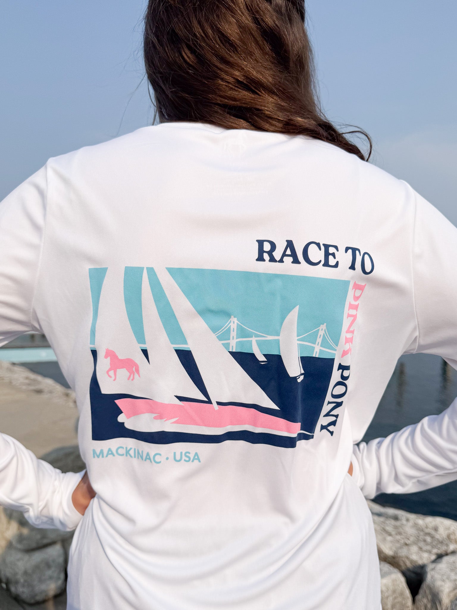 Regatta L/S Performance V-neck White