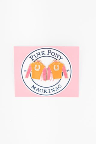 Jockey Stud Earrings
