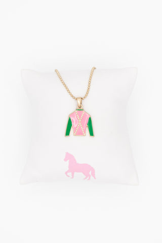 Jockey Enamel Necklace
