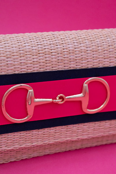 Ruby Straw Clutch