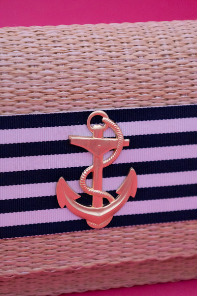 Ruby Straw Clutch