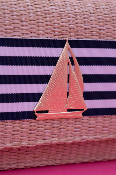 Ruby Straw Clutch