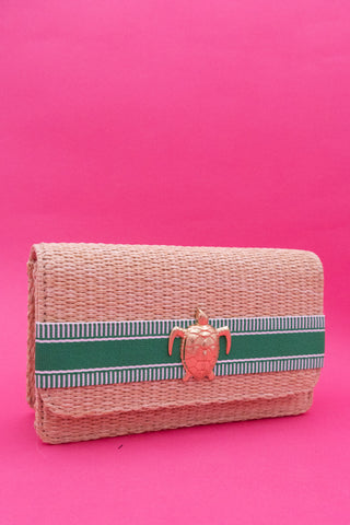 Ruby Straw Clutch
