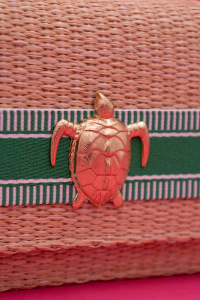 Ruby Straw Clutch