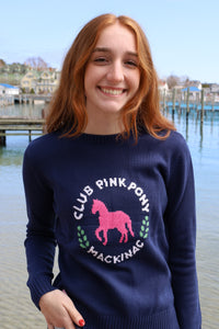 Rose Cotton CPP MACKINAC Sweater Navy