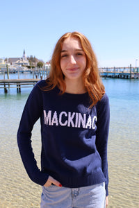 Classic Cotton MACKINAC Sweater Navy