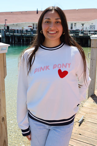 Pink Pony Heart Sweatshirt