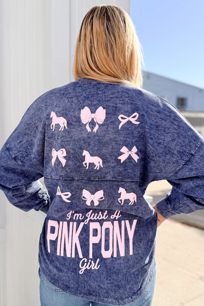 Spirit Mineral Wash Crewneck-Antique Denim