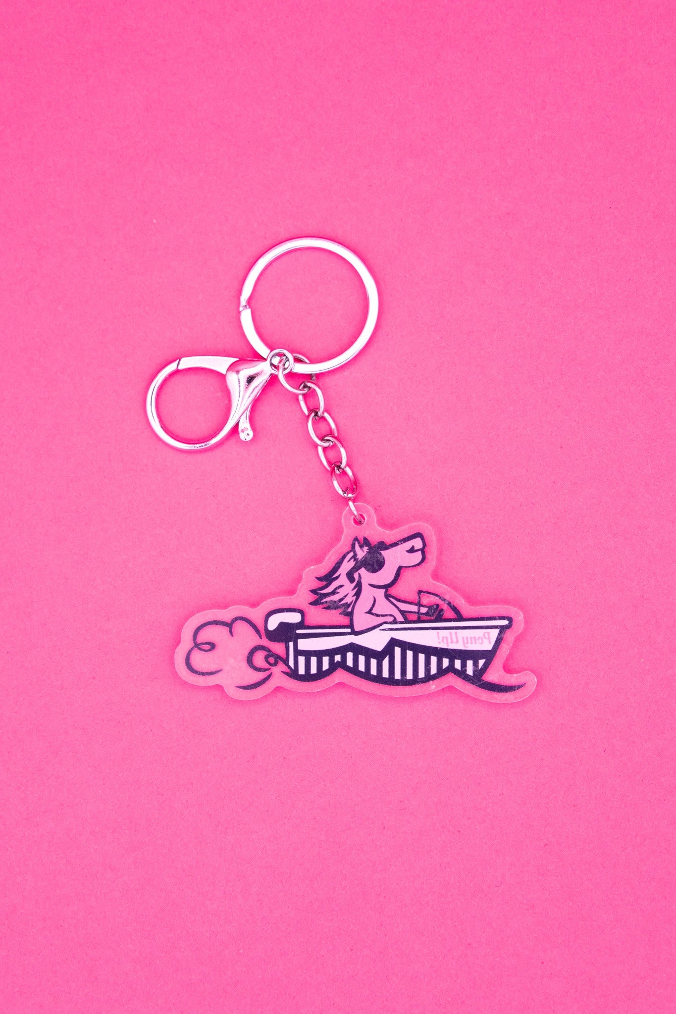 Acrylic Speedboat Keychain