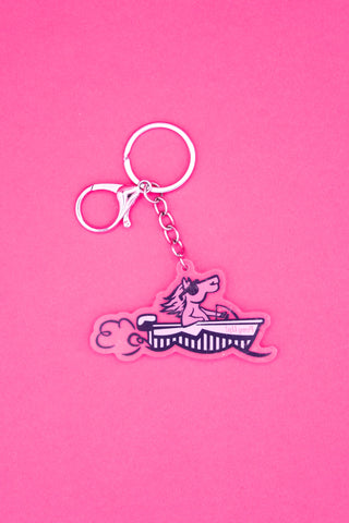 Acrylic Speedboat Keychain