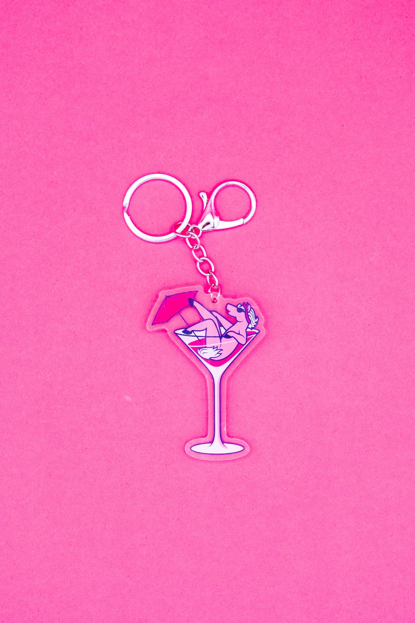 Acrylic Martini Keychain