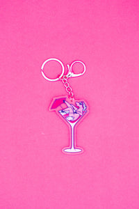 Acrylic Martini Keychain