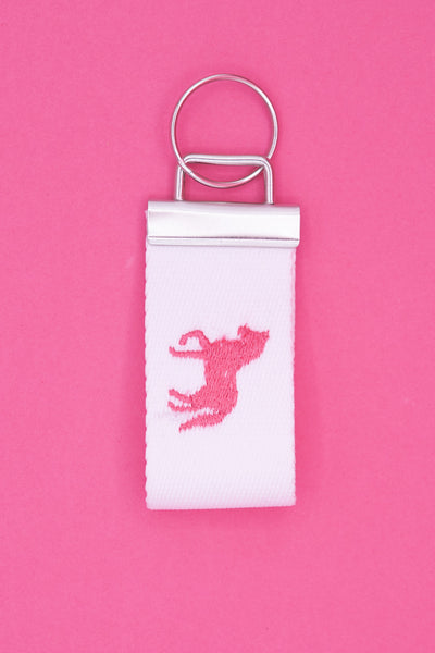 Embroidered Pony Keychain